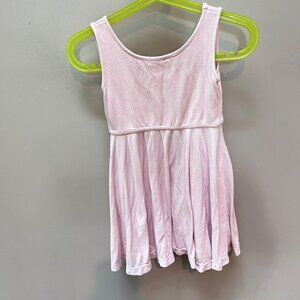 Omi Jo Baby Pink Sleeveless Dress With Textured Pattern‎ Size 2